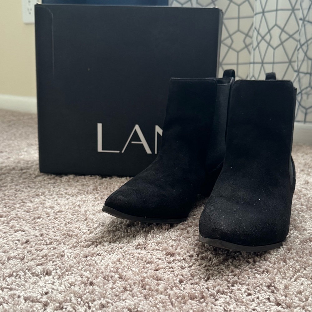 Lane Bryant Black Ankle Boots